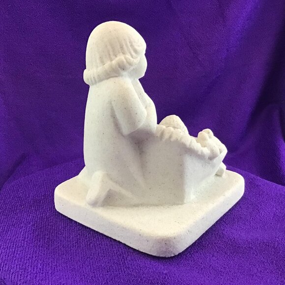 Marbell Stone Art Nativity Figurine Made in Belgium Baby Jesus Christmas - Picture 7 of 13